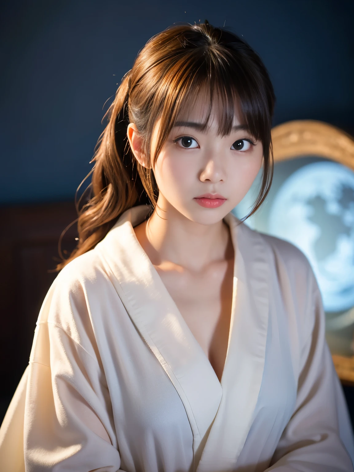 (masterpiece、high-level image quality、hightquality)、(Young beauty ghost)、Female Ghost Story,(Japan Ghost Story)、Horrific、Amazing beauty、爆乳、Excellent style、Mind-boggling images、She looks like a model actress in Japan.glossy、 Beauty Yokai、Dimmed lights.lantern、agitation、canny、vhorrified、Japanese houses、Night Darkness、(fiction、Horror Pictures、ghosts)、