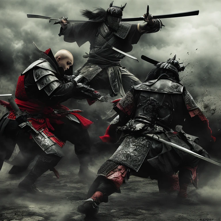 Battle of the Samurai,devil,high resolution,Real,Impressive