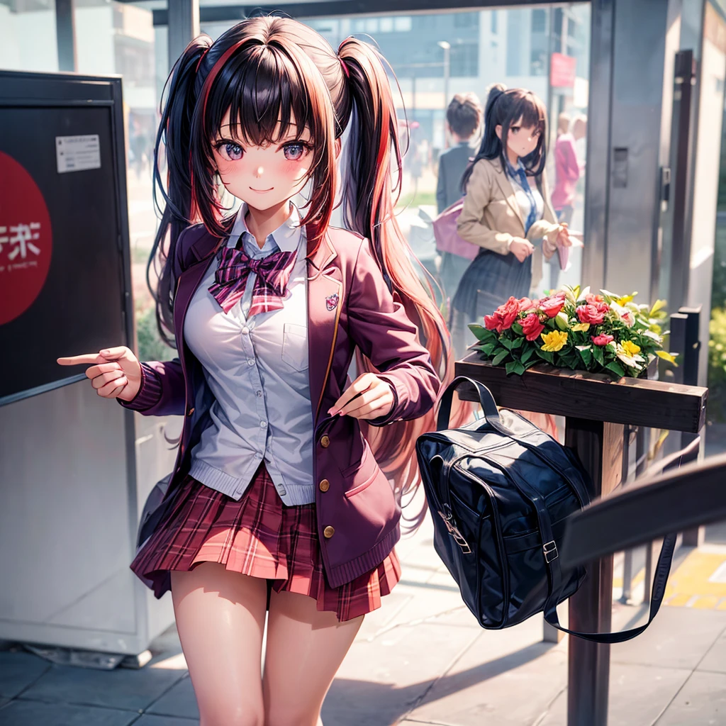 middle School girls,smile,Beautiful girls,The best quality to get you horny,Multi-colored hair,Perfect Girl,Super cute girl,uniform,blazer,School festival,Wearing a cardigan,Long Hair、She has her bangs down,Ultra HD,Young girl,Sex,Naughty Girls,Full body image,Absurd,Beautiful girls,