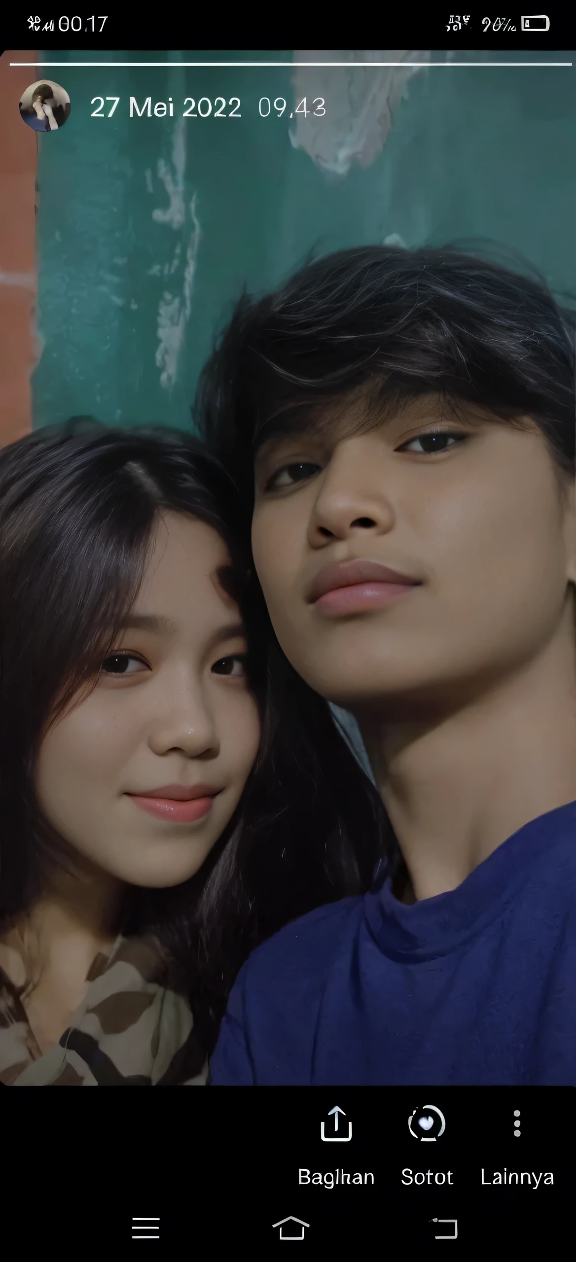 off shoulder, (twins womans) , deep cleavage, long hair, black hoodie style, wrapped in dirty rags , black shirt, purple haired , big boob, absurd, beautiful face , beautiful eyes, perfext body. Full body shoot , sitting , happy , squirt , indonesian , bedroom background