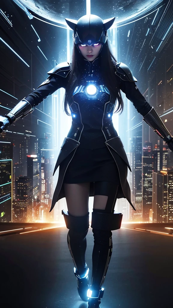 A fantastic cyber world Bitcoin most Rotating or stationary It emits a fascinating light