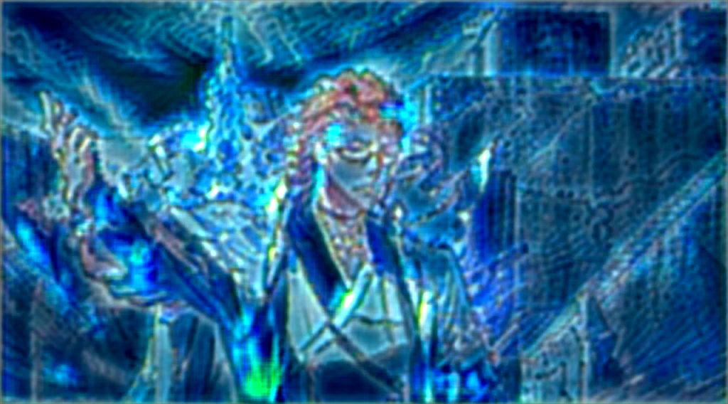 Sosuke Aizen, Bleach, bankai activation, ultra-detailed anime art style, flowing brown hair, piercing eyes behind glasses, white outfit with high collar, radiating immense spiritual pressure, zanpakuto Kyoka Suigetsu transforming into multiple weapons, shimmering energy tendrils, reality-warping visual effects, swirling vortex of power, ethereal glow, dramatic lighting, intense aura, godlike presence, hyper-realistic texture, 8k resolution, cinematic composition