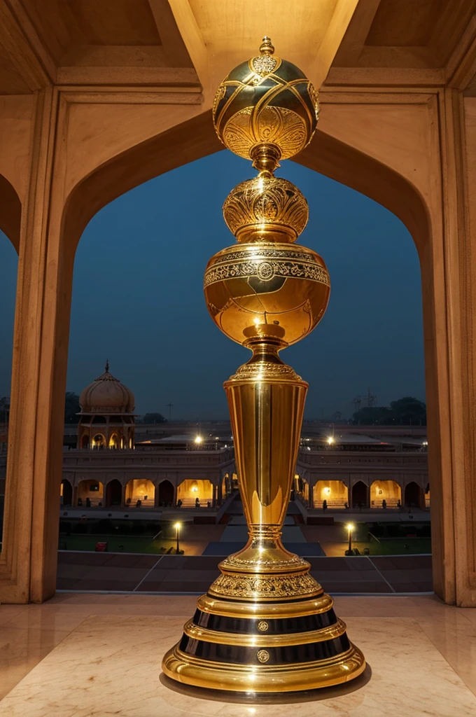 Indian t20 world cup trophy and hawa-mahal