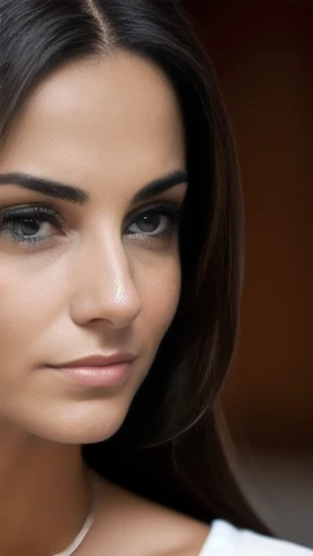a Italian woman focus in face