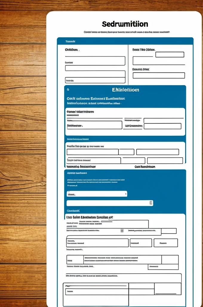 Online Enrollment form in senior high school