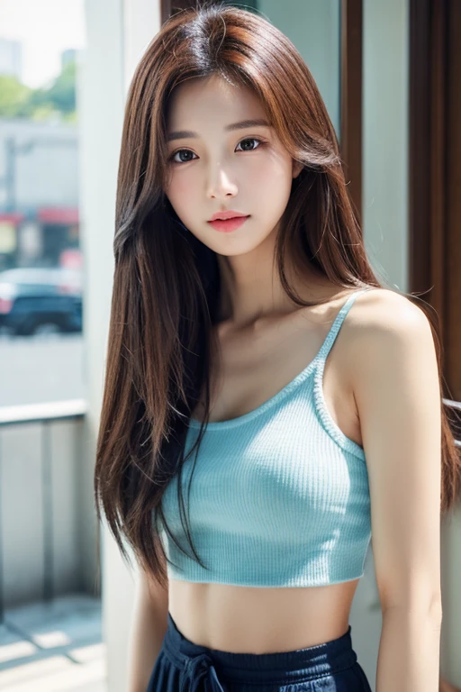 Korean、Women、Small waist、Long Hair、Beautiful skin、Beautiful eyes