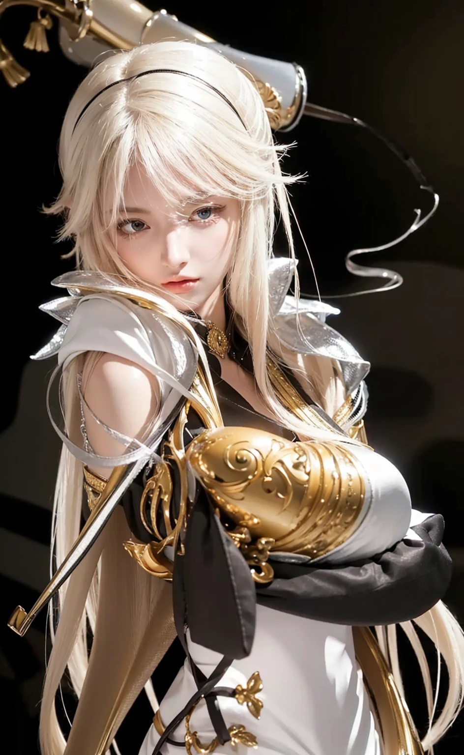 (Best quality, 8k, Masterpiece :1.3), upper bod y, Sharp focus :1.2, Beautiful woman with perfe ct figure, Highly detailed facial and skin textur e, Detailed eyes, Double eyelids, Interior view, :
erpect lighting, Glowing skin,