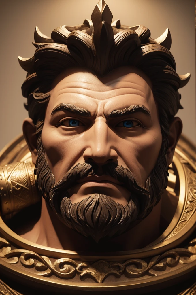 ((best quality)), ((masterpiece)), (detailed), LOGO 3D COM NOME GOD OF GAMES