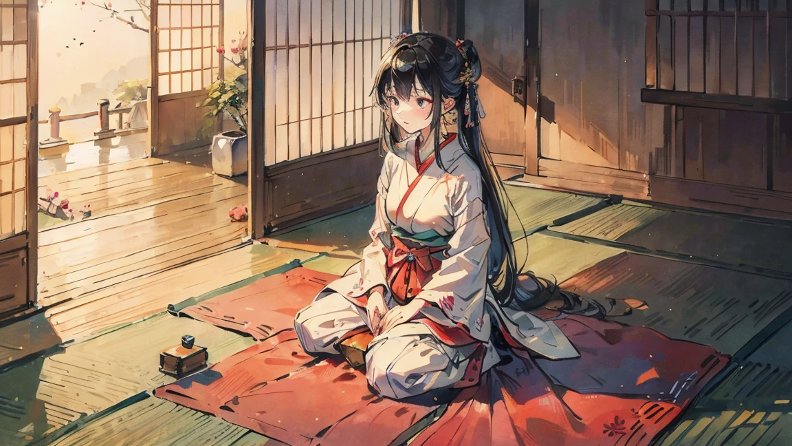 beautiful woman, edo piriod, Japan, zen, meditation