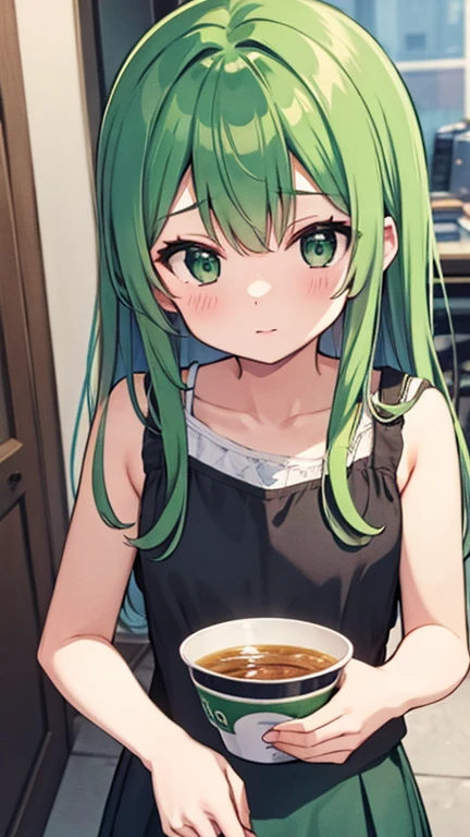 Green Hair Long、