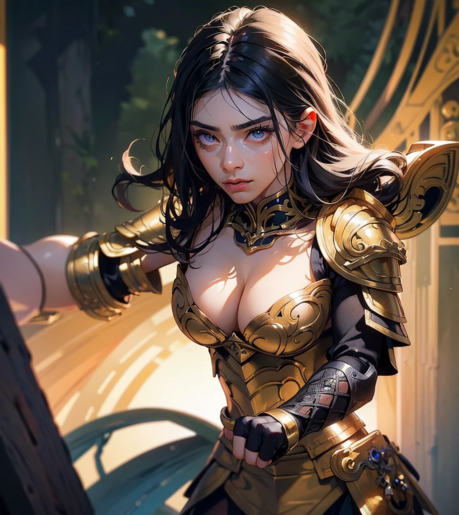 (((Single character image.))) (((1girl))) (((Luxurious hair and sexy smirk.))) (((18 years old.))) (((18yo.))) (((Cute smirk.))) Looks like a dark, female character for Dungeons & Dragons. (((Seductive. Voluptuous. Coy.))) Looks like a fierce, sexy female medieval fantasy gladiator. Looks very imposing and sinister. Looks like a sexy adversary. Looks like a powerful, muscular female gladiator for Dungeons & Dragons. Looks fierce, dangerous and deadly. A single character portrait, fantasy art, fantasy attire, attractive, very sexy, muscular, powerful body, detailed muscles, youthful, woman in her early 20’s, (((intense, serious stare))), voluptuous, female warrior, powerful, dangerous, (((intense stare))), (((sexy armor))), revealing armor, gorgeous face, sexy mouth, Dungeons & Dragons character portrait, intricate details, ultra detailed, extremely detailed hands, ultra detailed clothes, combat ready pose, ultra detailed hands, epic masterpiece, ultra detailed, intricate details, hyperdetailed hands, award winning, fantasy art concept masterpiece, trending on Artstation, digital art, unreal engine, 8k, ultra HD, centered image