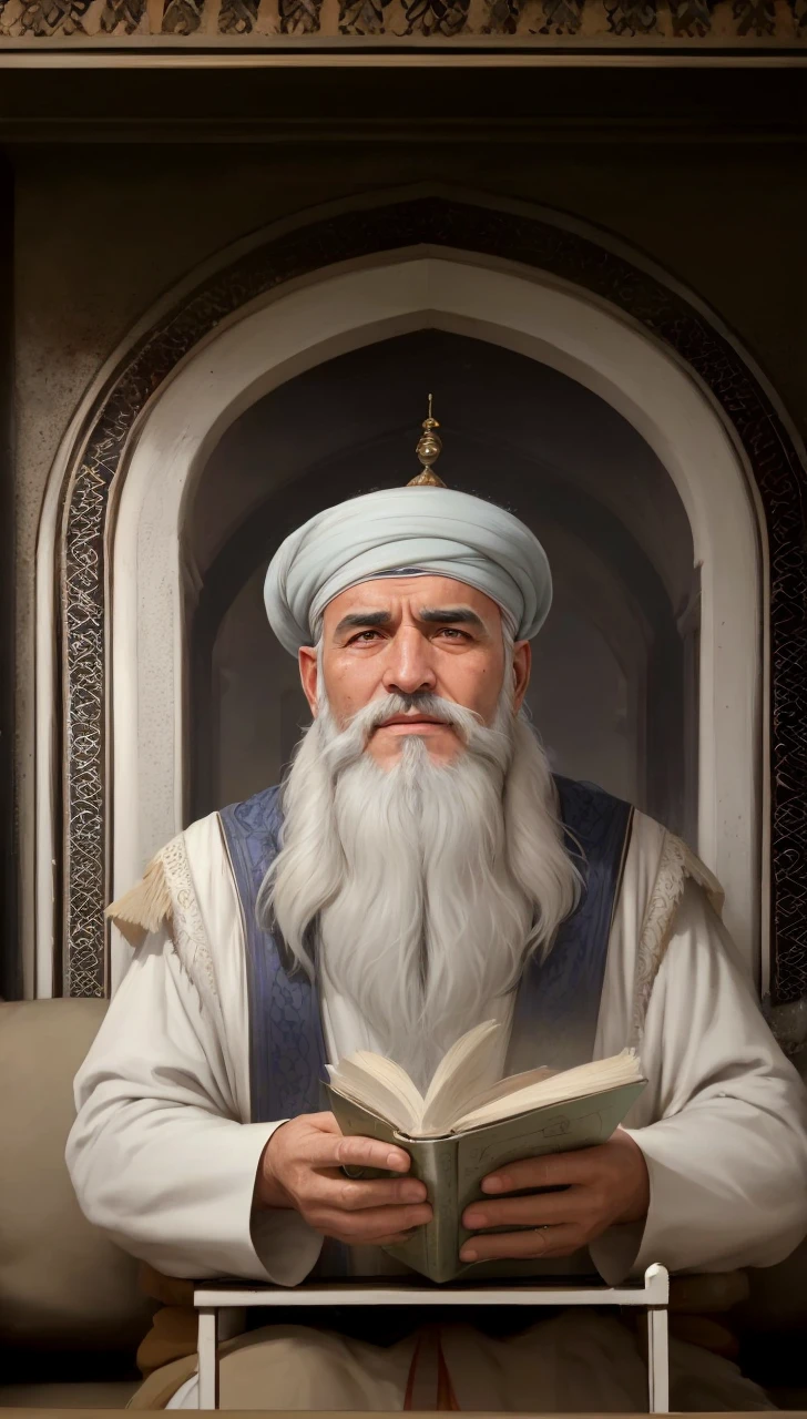 8k happy ultra-realistic 55-year-old incredibly handsome brutal men as sheikh, with bright eyes, looking in front of camera, hd portrait, photorealistic