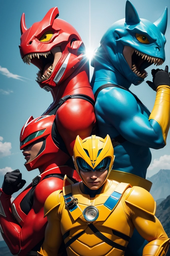 Dinosaur-style Power Rangers