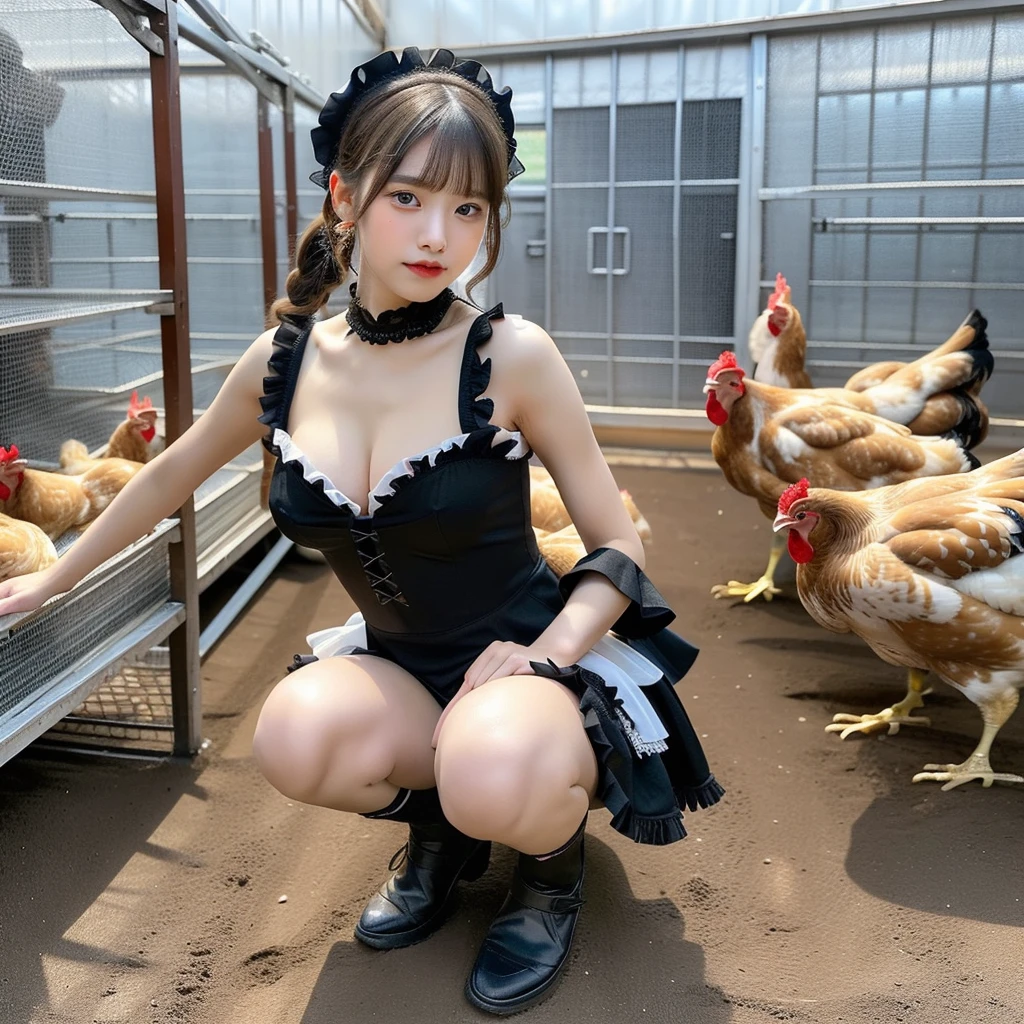 (((nffsw))), (((masutepiece))), (((8K))), (((high resolution))), (((photorealistic))), (((fullbody shot))), F/4.0, canon, a 16yo girl, chicken, noodle, soup, soda on the side