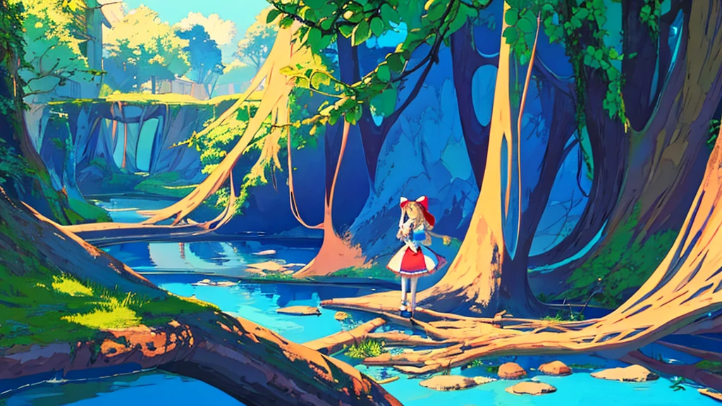 Make a thumbnail for YouTube of a video about Alice in Wonderland