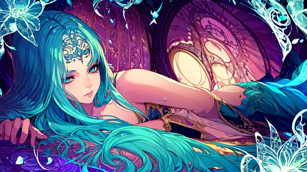1girl, alice in wonderland, fairytale, beautiful detailed eyes, beautiful detailed face, beautiful detailed lips, long eyelashes, whimsical, fantastical, colorful, dreamlike, highly detailed, 8k, hyperrealistic, photorealistic, intricate, complex, magical, enchanting, vibrant colors, dramatic lighting, cinematic composition, dynamic pose