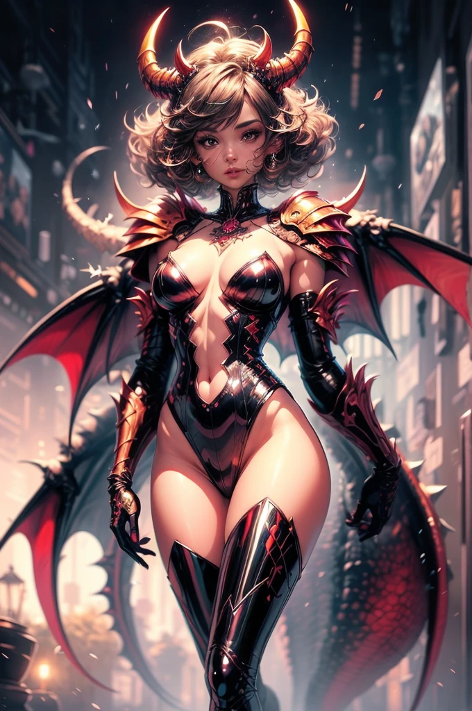 nude woman in a red dress with a dragon on her shoulder, nude, sexy , big breasts  beautiful succubus, succubus in tight short dress, beautiful elegant demon queen, succubus | medieval, succubus, detailed anime artwork, demon anime girl, dragon girl, detailed digital anime art, by Yang J, detailed anime art, extremely detailed artgerm, detailed fantasy art, lilith