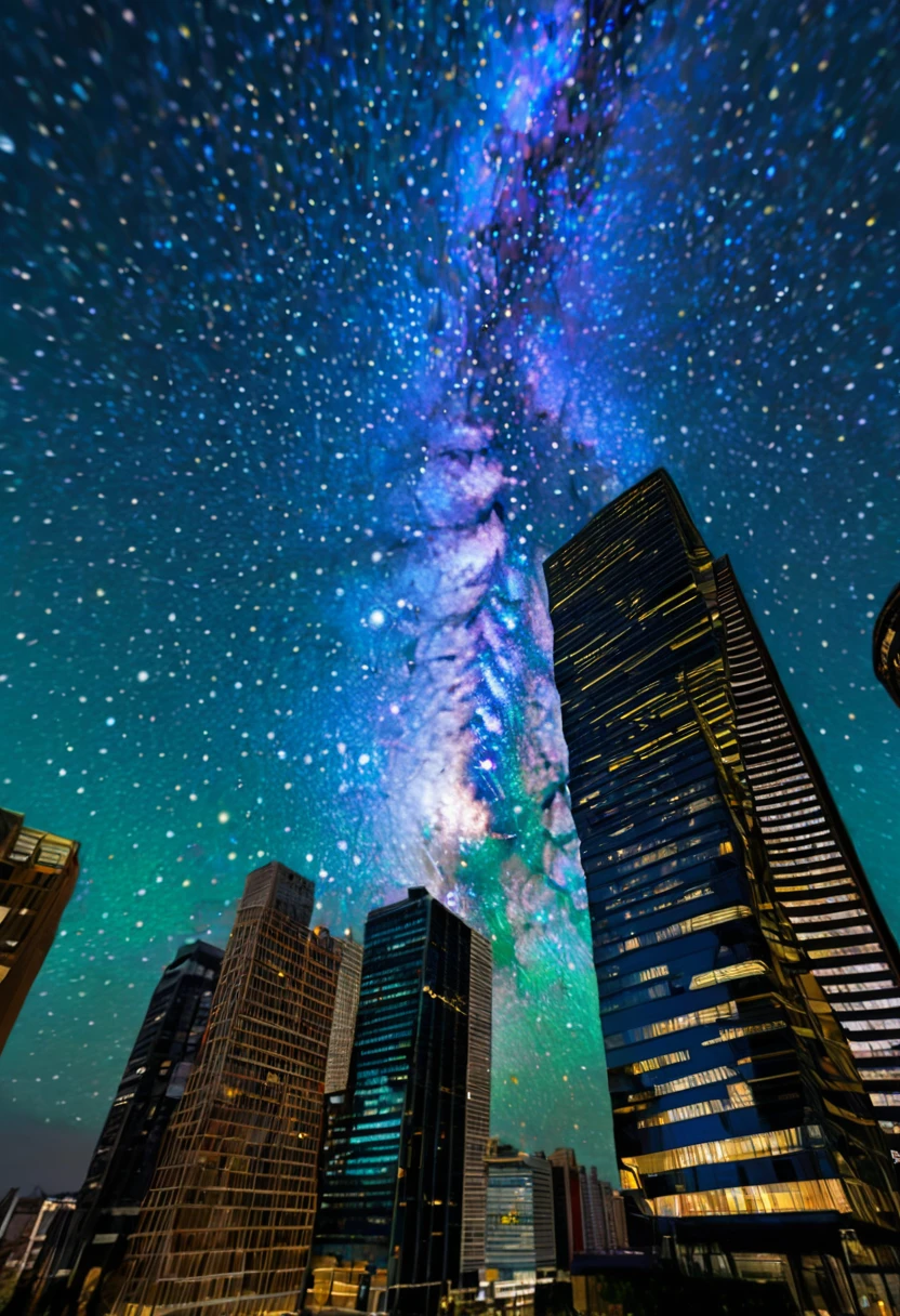 Of course，The following is a set of**Key words**：**describe**AI prompt words in the form，你可以直接Use these prompt words来引导AI创作：

**theme**：**现代城市夜景与梵高Starry Sky的融合**
**style**：**Post-Impressionism，Van Gogh-style brushstrokes**
**Color scheme**：
  - **Main colors**：**Dark blue night sky and bright yellow lights**
  - **Secondary color**：**Soft purple and dreamy pink**
  - **Accent color**：**Vibrant green and warm orange**
**Composition**：
  - **background**：**Rotating nebula and flowing starlight**
  - **prospect**：**Skyscrapers**
**Light and shadow effects**：
  - **Light and shadow contrast**：**vehement，Lights flickering**
  - **reflection**：**Water surface light spots and glass curtain wall halo**
**theme变化**：
  - **Combination of nature and modernity**：**Starry Sky与城市灯光交织**
  - **The rhythm of life**：**Fast pace and tranquility coexist**
**Modern elements**：
  - **LED screen**：**Dynamics and Artworks**
  - **Drones**：**Light spot trails in the sky**
  - **modern sculpture**：**Contrast with natural landscape**
**Emotional expression**：
  - **Complex emotions**：**excited、、hope、dream**
  - **Peaceful exploration**：**Peace and self-discovery amidst the hustle and bustle**

Use these prompt words，AI can create a painting that combines Van Gogh《Starry Sky》style与现代城市特色的画作。
