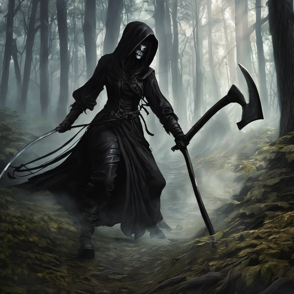 Death come out to fight!
Let me get into the bag!
Death, creaking with its scythe, grew from under our feet.
You're putting your life on the line. What in return?? Reply!
The ghost waved his hand Everything he wanted to have!
And having opened her purse, she stood with a grin like that.
The guy grabbed it from the bottom And threw granite into the darkness Death raised his scythe The guy tells her A white stone in the forest A black one lies in a bag You look, check if I don't give a damn my life, Believe me I will perish behind a stone Death grinned here...
Stone blacker than night!
Come on, tell the rogue How can I help?.