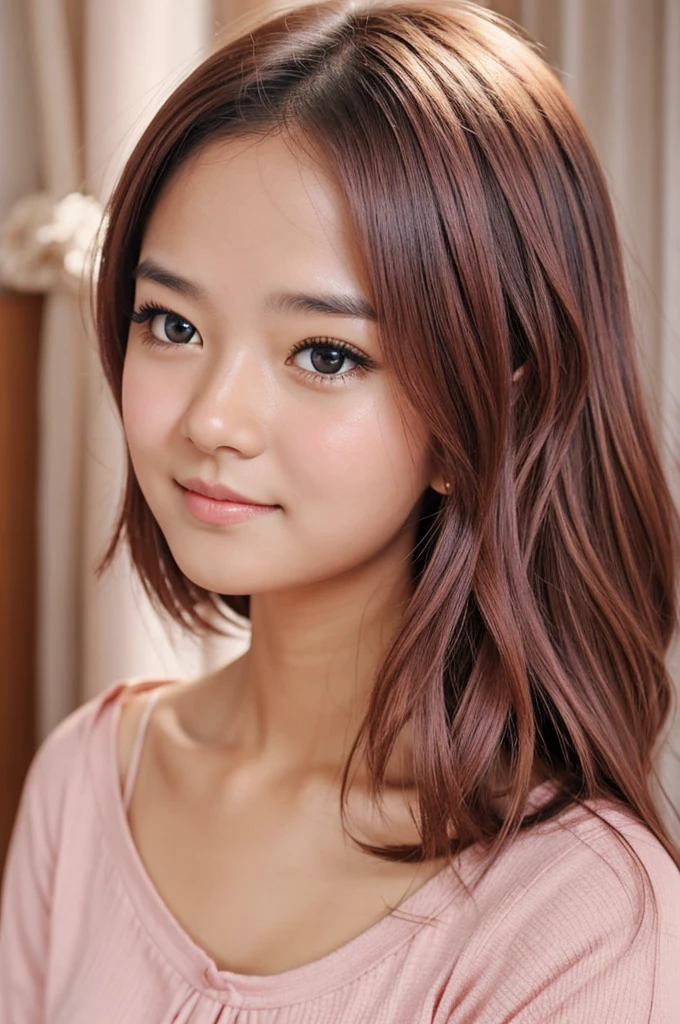 Make a cute blushing girl