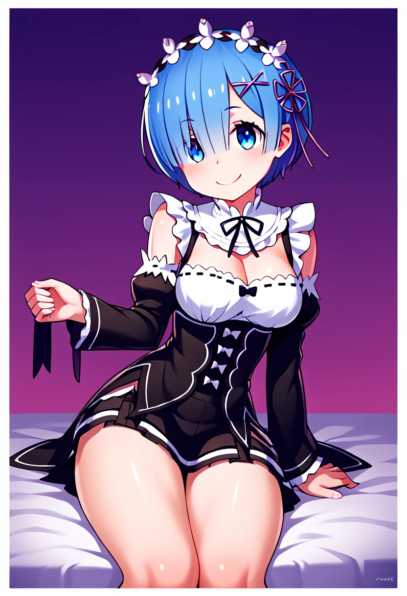 
score_9_up, score_8_up, score_7_up, source_anime,high resolution 
 
rem \(re:zero\)smile, vanripper style