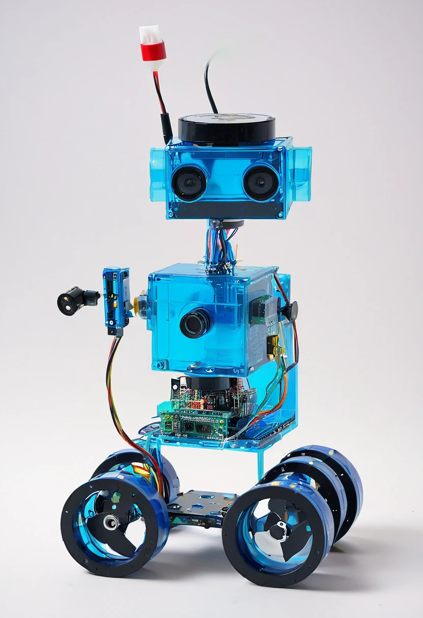 draw a color spraying automation robotic design depending on Arduino
