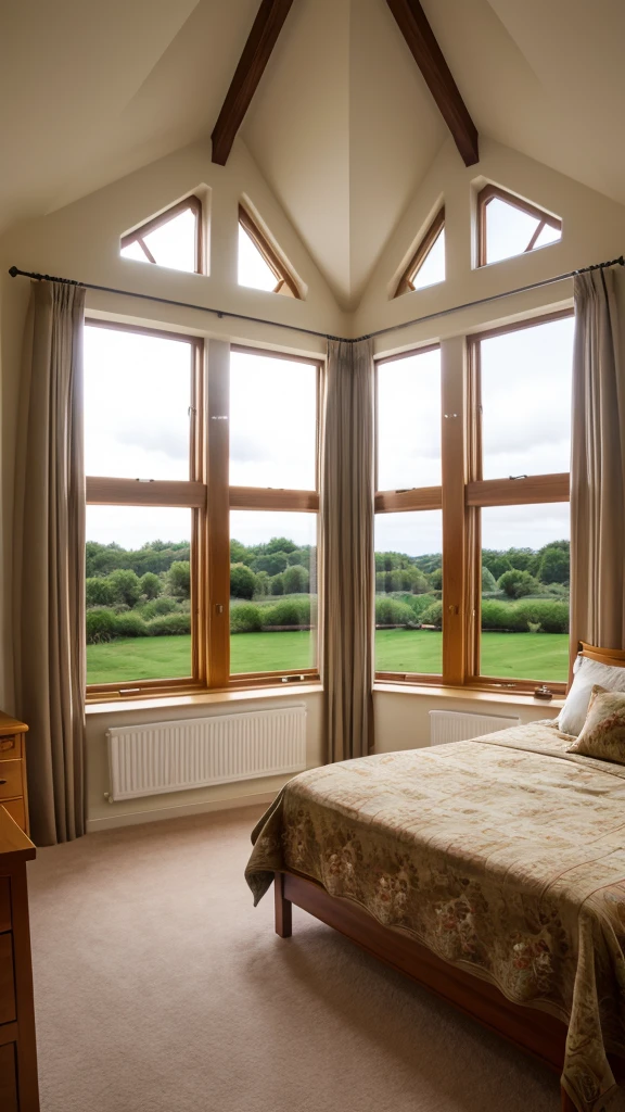 beautiful woodan house,beautiful bed room big windows