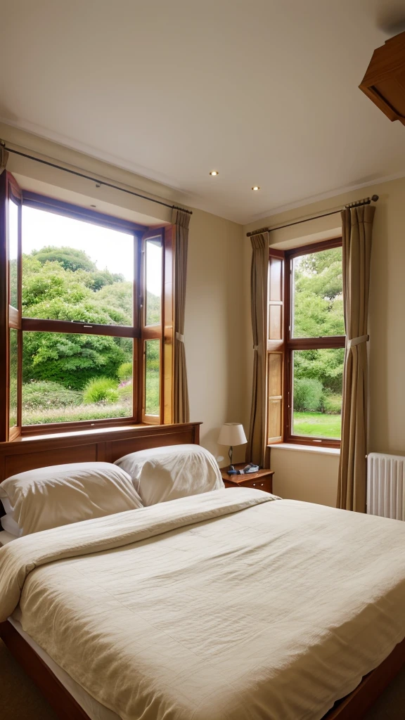 beautiful woodan house,beautiful bed room big windows