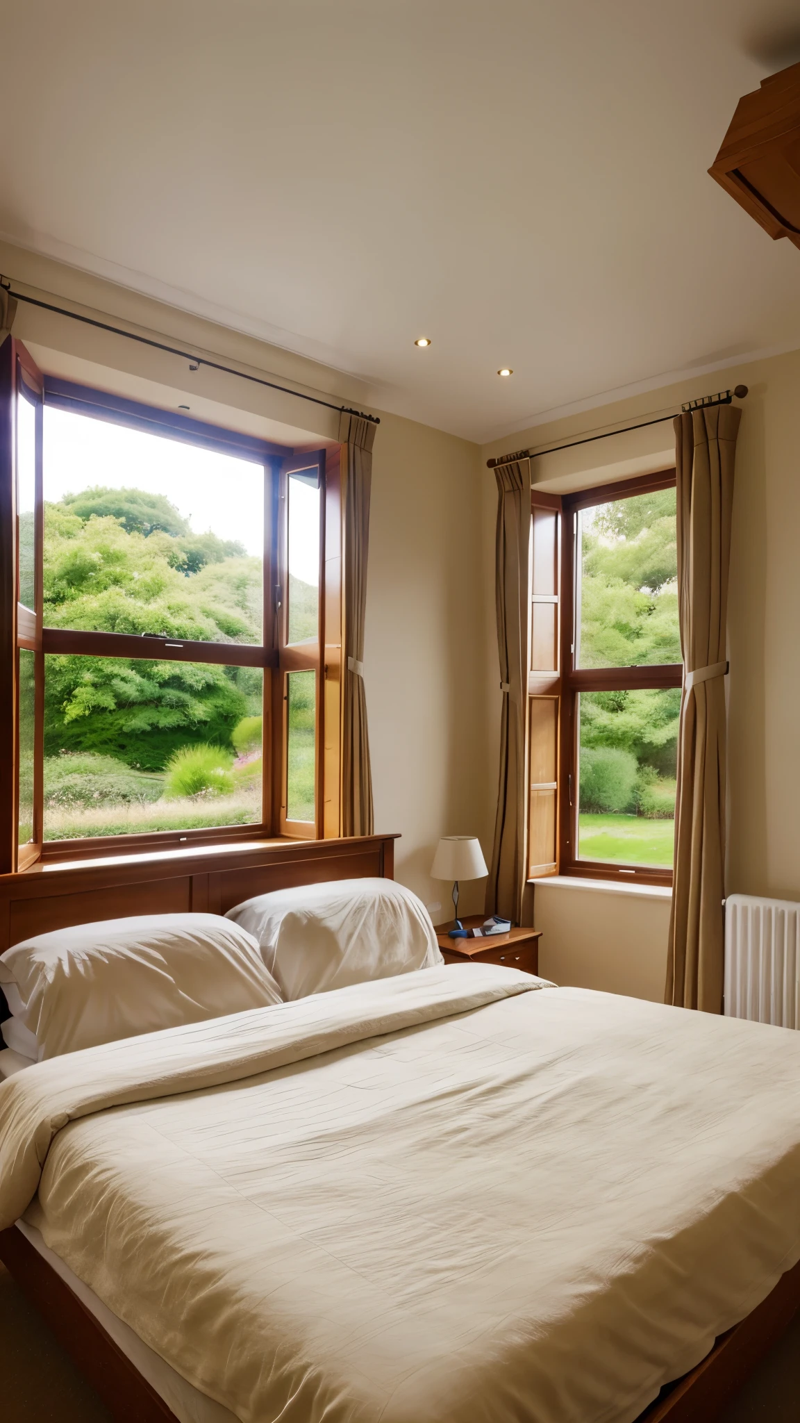 beautiful woodan house,beautiful bed room big windows