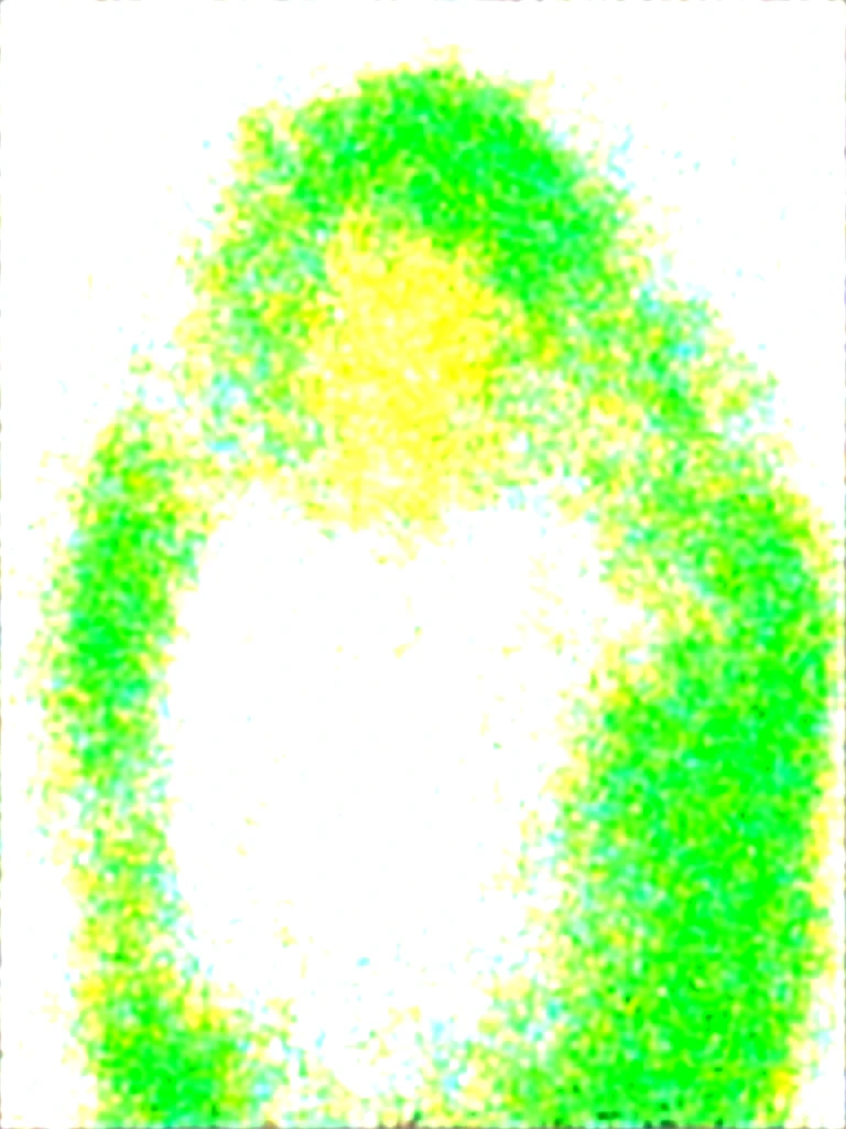 anthro, kemono, male, solo, (((green bear))), (((green fur))), green hair, red eyes, beard, white eyebrows, sexy, blush, wink, simple background, wear a white t-shirt, wave a big lgbt flag,