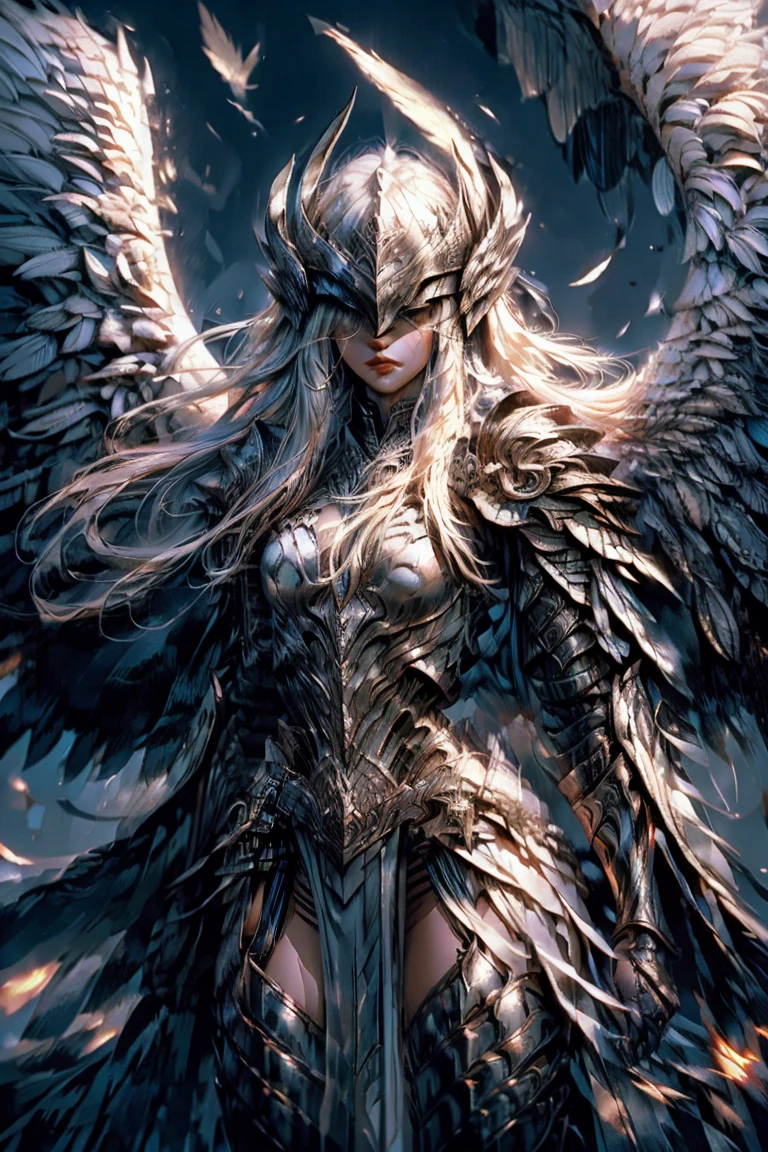 1girl, goddess of war, angel of death