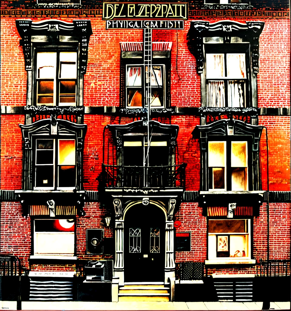 Cover of Some "Physical Graffiti" by Led Zeppelin.