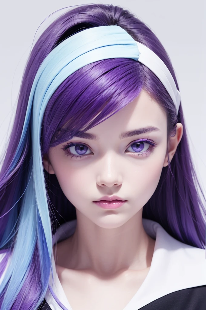 Create an image with the colors white blue and purple with white in the middle blue and purple in the corners