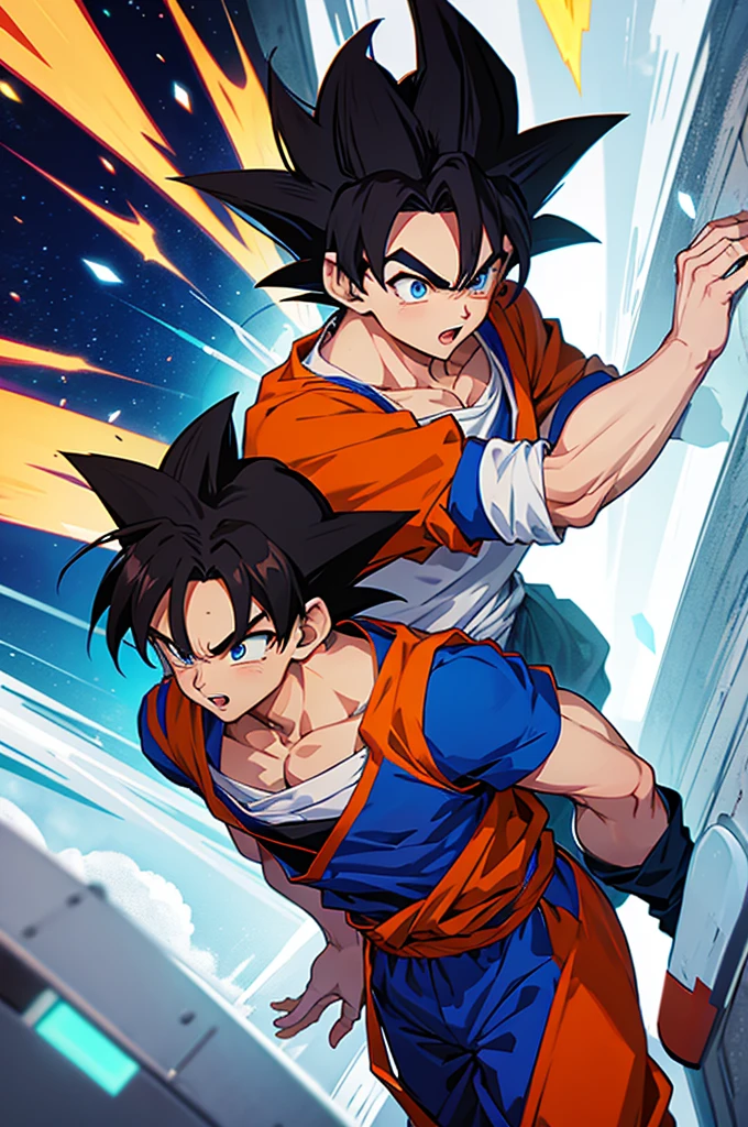 Goku and vegeta merging