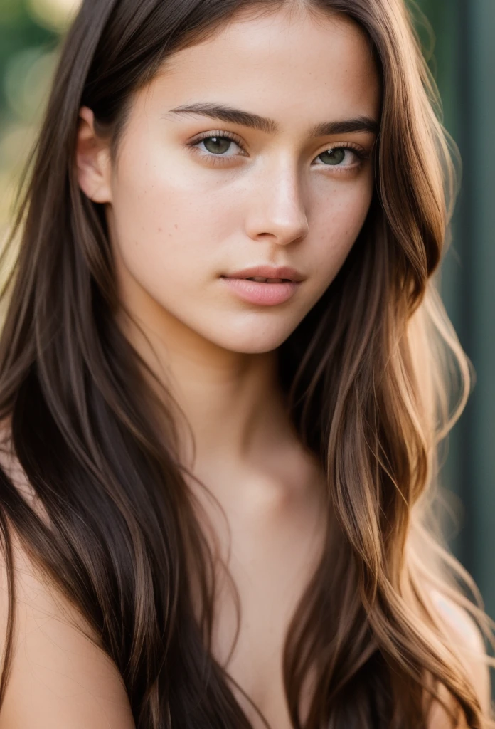 At night, RAW photo, (((extremely beautiful portrait))), ((glistening skin)), 1girl, 18 years old girl, ((natural brown hair)), [blue eyes], long hair, eyeliner, fluttering hair, vibrance, ((masterpiece, best quality, hyper detailed, Cinematic light, intricate details, highres, 8k, extremely detailed)), detailed background, 8k uhd, dslr, soft lighting, high quality, film grain, Fujifilm XT3, shallow depth of field, natural light, (perfect hands), perfect face