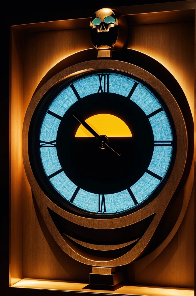 Un existing Imaginary clock 

Thrilling: The hour hand could have a dramatic design
Horror: The minute hand could be shaped like a spooky object
Sweet: The numbers on the clock face could be designed like candy or sweets.
Comedy: The second hand could have a playful design