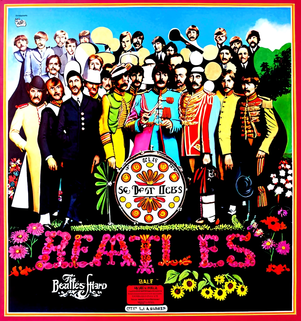 Cover of Beatles "Sgt. Pepper's Lonely Hearts Club Band" album.