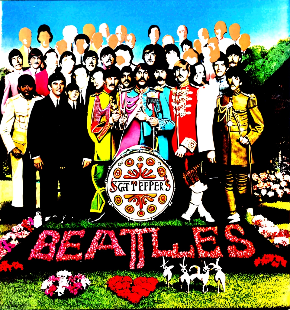 Cover of Beatles "Sgt. Pepper's Lonely Hearts Club Band" album.
