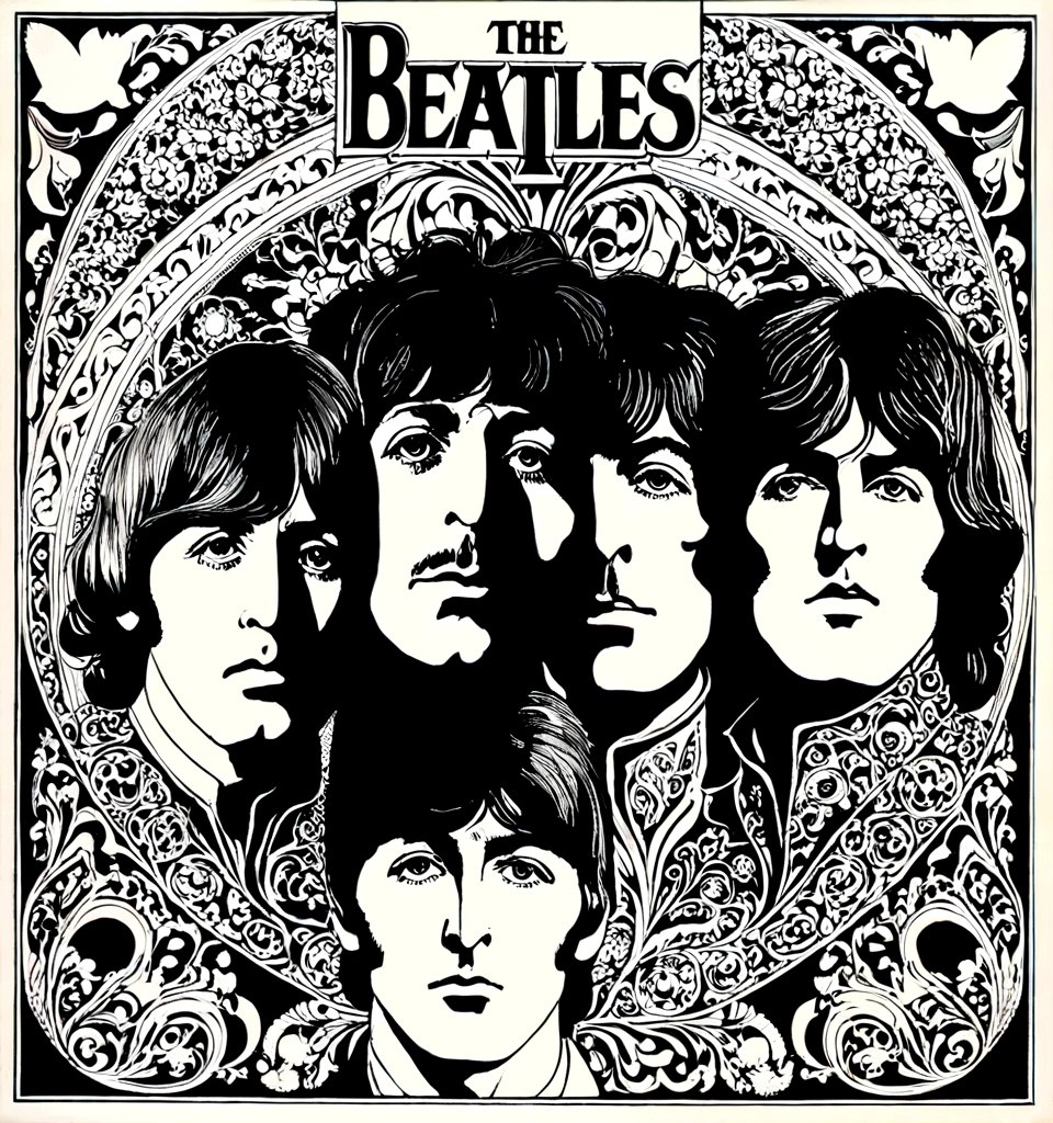 Cover of Beatles "Revolver" album.