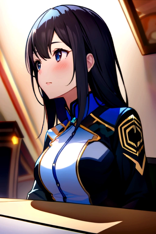 ((speed)),Attacked by farts, (((women farting))),(Girl farting while sitting on the seat and playing on the phone)),He smiled,blush,speed,(a professional player), (wearing a RRQ mobile legend uniform),(sit in front of the screen),(his butt in front of the screen)) (long black hair),(Asian woman),(game tournament),(Masterpiece:1.2、premium)、(The extremely detailed CG Unity 8K wallpapers、ultra detailed、best shadows)、(detailed background)、(the best lighting、extremely delicate and beautiful)、Depth of fields、1 girl in、Alone、look up、