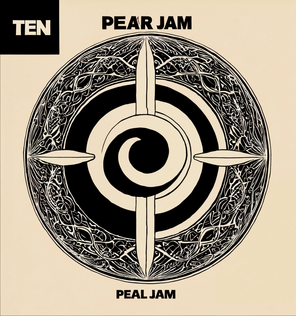 Cover of Pearl Jam "Ten" album.