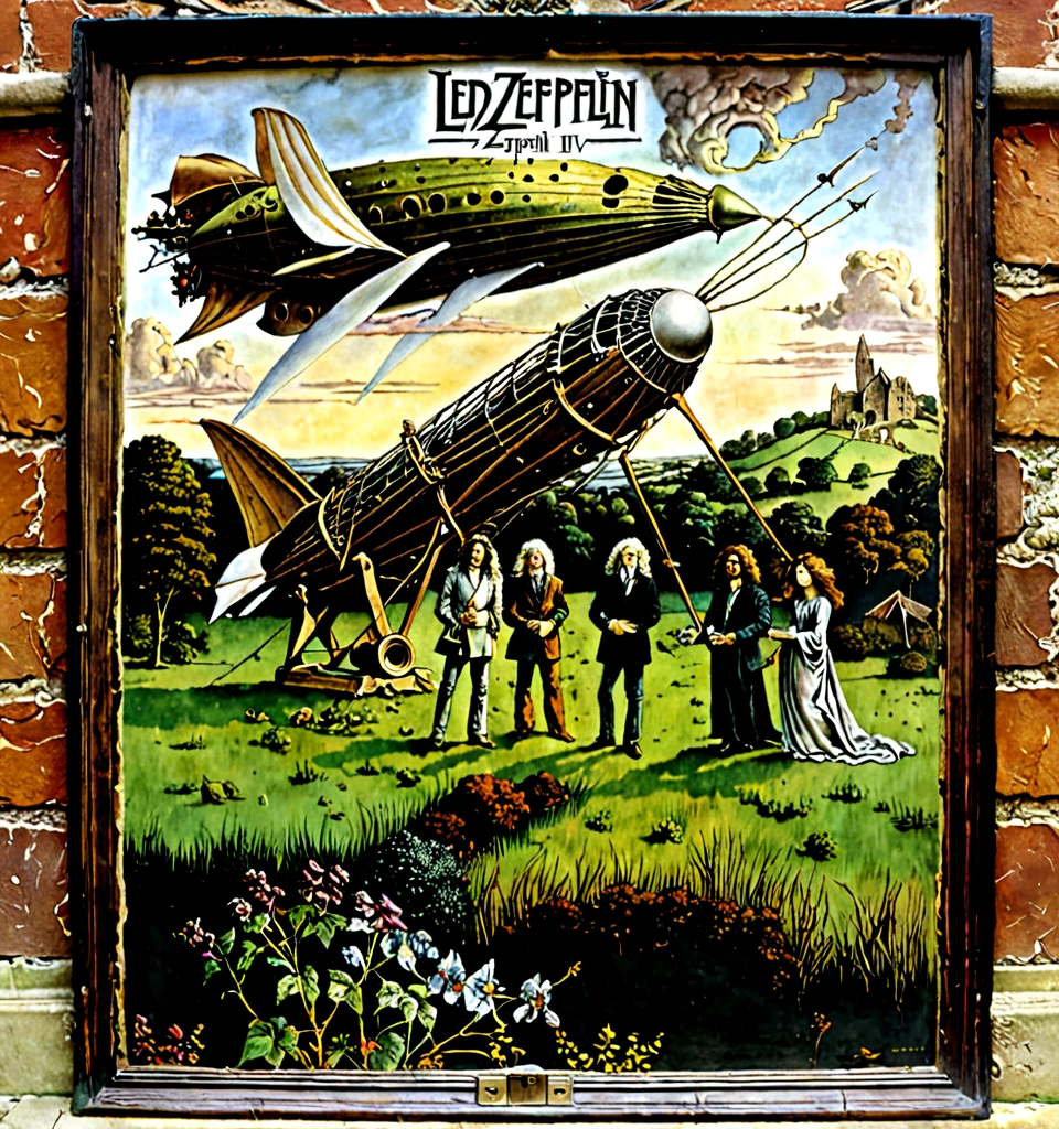 Cover of the Album "Led Zeppelin IV" by Led Zeppelin, by Leonardo da Vinci