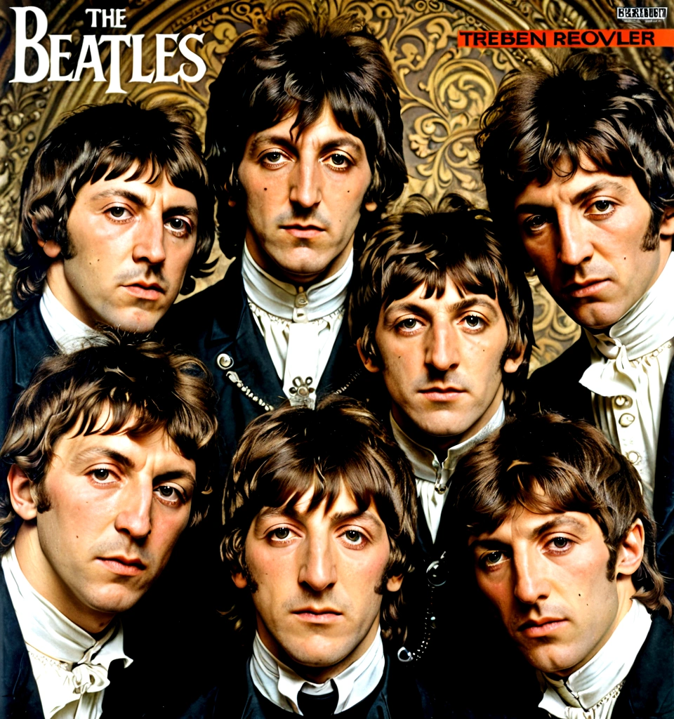 Cover of Beatles "Revolver" album, by Rembrandt