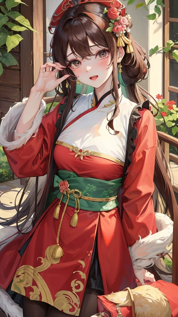绝代夜满月1女China风antiquity姐妹御姐微笑棕发Princess剪麻花辫双丸浅粉红唇, calm, Intellectuals, Zhongfa, Green Student, hairpin, Peach Blossom, Red clothes,masterpiece, best quality, Married woman, aldult, Chinese, China, elder sister, hairpin,Brown hair, Princess,Full of maternal love,purely,blush,Passionate,Mother,Mature,Beautifully,wife,Pantyhose,Shy,happy,Loveable,发hairpin,Double tail,antiquity