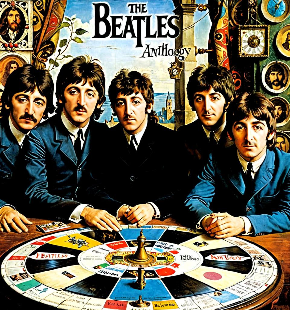 Cover of Beatles "Anthology" album, by Leonardo Da Vinci