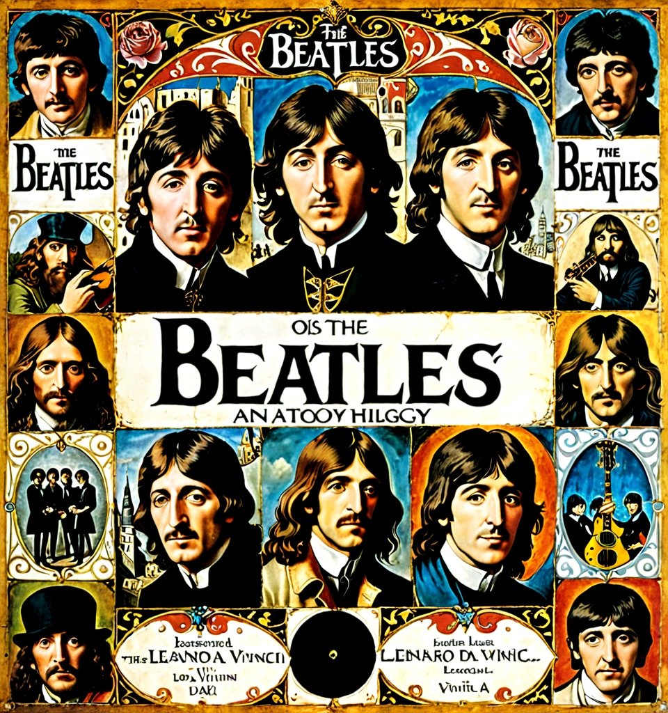 Cover of Beatles "Anthology" album, by Leonardo Da Vinci