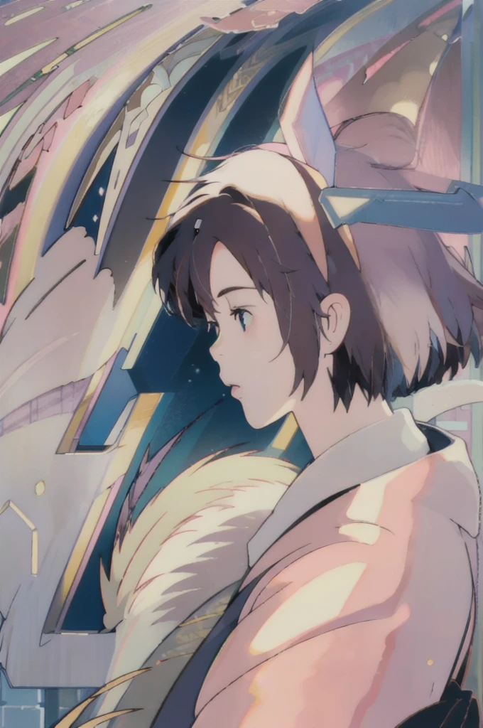 (best quality, masterpiece, 8K, photorealistic, cinematic lighting, 1:4 hdr image, top view, ultra detailed, beautiful image), a mature man, very handsome, pink hair, blue eyes, perfect face without errors , (CEO)