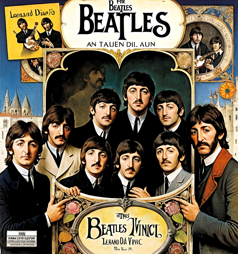 Cover of Beatles "Anthology" album, by Leonardo Da Vinci