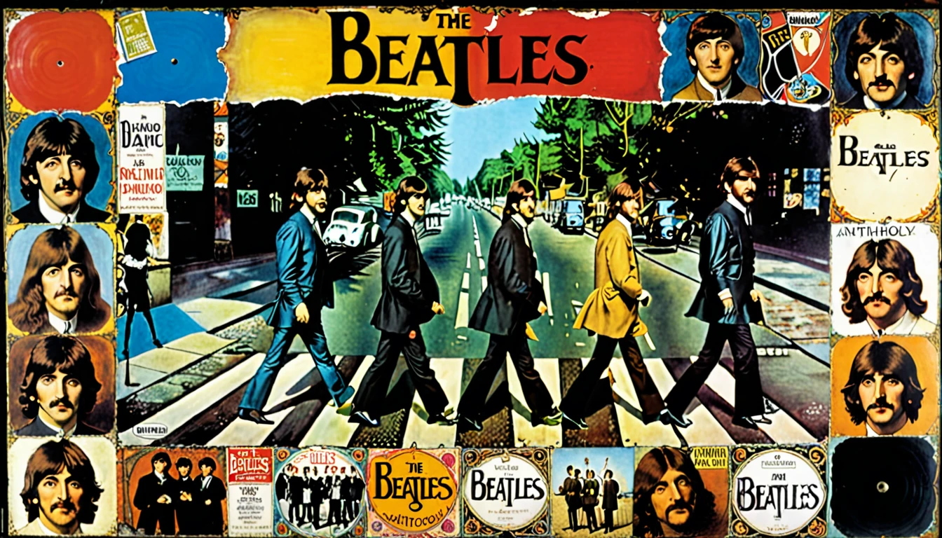 Cover of Beatles "Anthology" album, by Leonardo Da Vinci