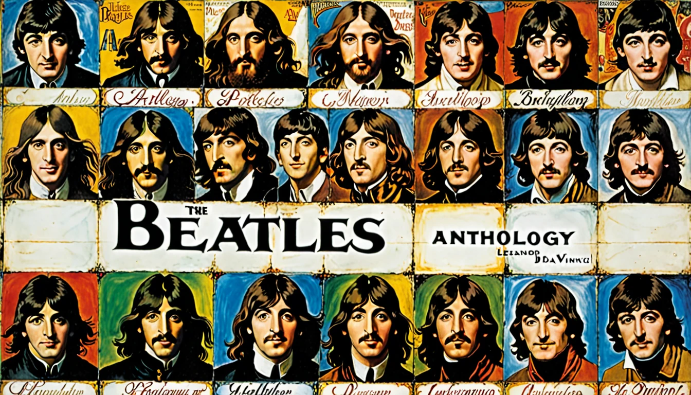 Cover of Beatles "Anthology" album, by Leonardo Da Vinci